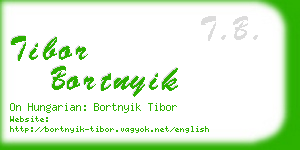 tibor bortnyik business card